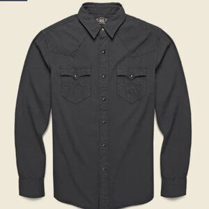Rrl black western shirt - Gem